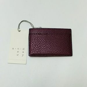 Small Purple Card Holder Slot Wallet New a new day